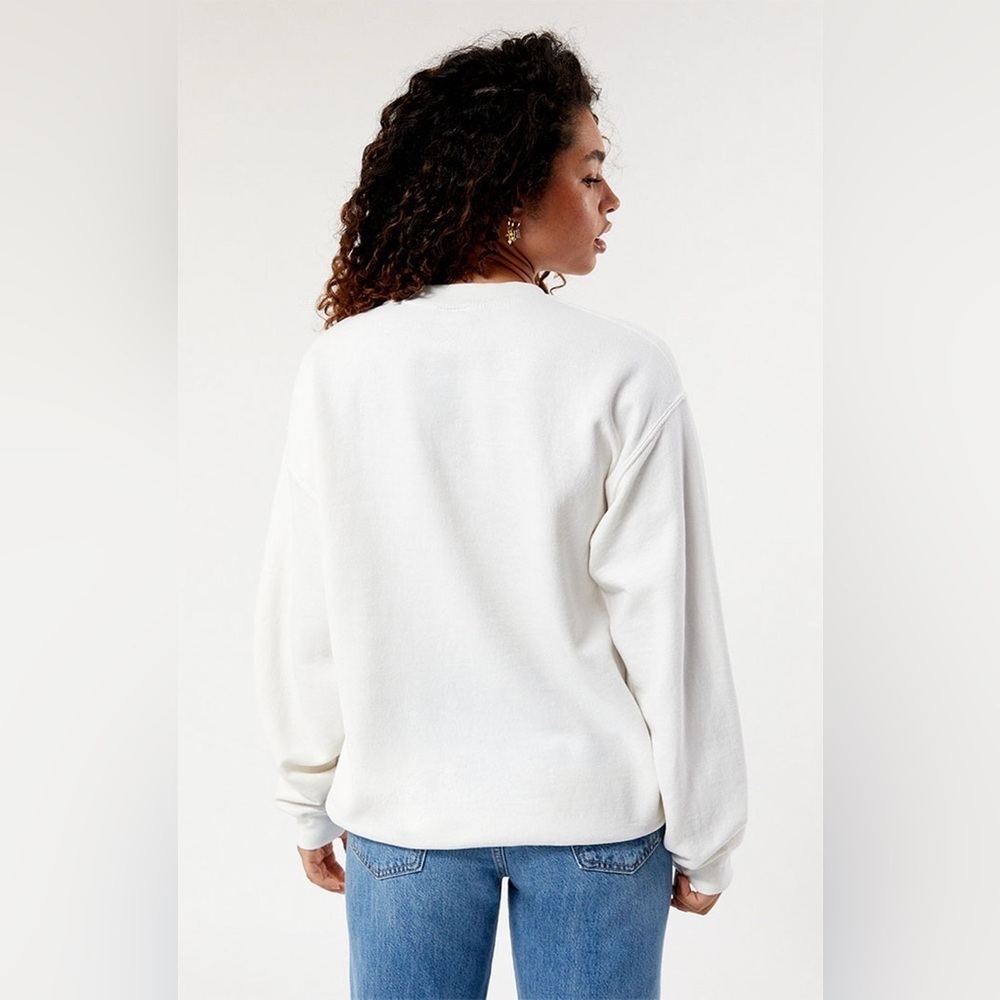 Women’s Golden Hour Caribbean Sea Crew Neck Sweatshirt in Color Cream Size XS/S - Picture 4 of 4